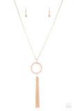 Load image into Gallery viewer, Straight To The Top - Gold Necklace - Paparazzi Accessories
