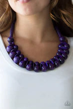 Load image into Gallery viewer, Paparazzi - Caribbean Cover Girl - Purple Wood Necklace
