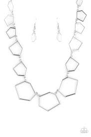 Paparazzi Full Frame Fashion-Silver-Necklace