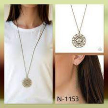 Load image into Gallery viewer, Paparazzi Accessories-MANDALA MELODY - BRASS-Necklace
