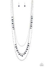 Load image into Gallery viewer, Paparazzi Accessories-PEARL PAGEANT NONE - BLUE NECKLACE
