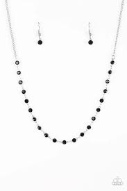 Paparazzi Accessoriess-PARTY LIKE A PRINCESS - BLACK-Necklace