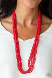 Load image into Gallery viewer, Paparazzi Congo Colada - Red Necklace
