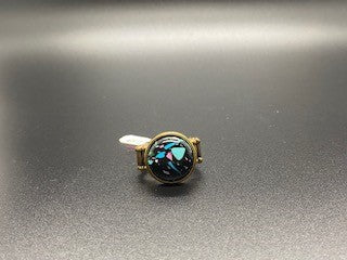 Marble Mosaic Brass Ring