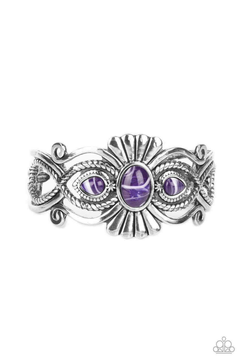 Paparazzi Accessories- Rural Rumination Purple Bracelet