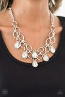 Paparazzi Show-Stopping Shimmer - White Necklace