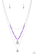 Load image into Gallery viewer, Paparazzi Necklace ~ Mild Wild - Purple
