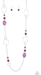 Paparazzi Accessories-Very Visionary-Purple-Necklace