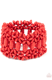 Paparazzi Bracelet ~ Fiji Flavor - Red Bracelet
